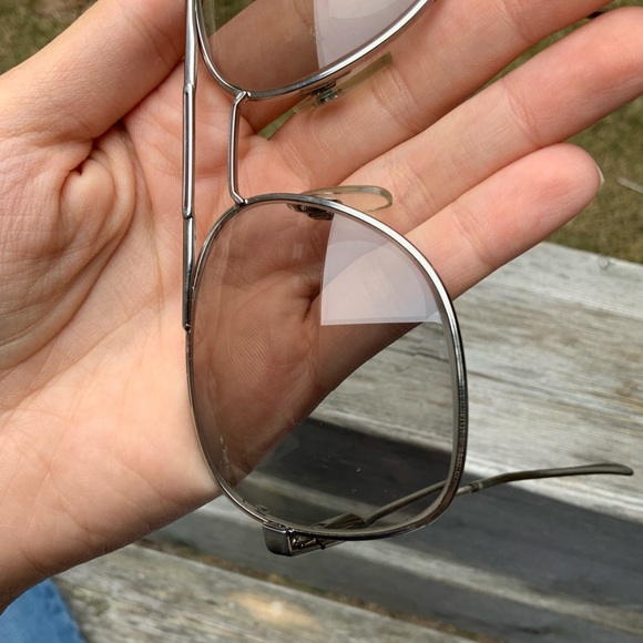 Vintage Retro LUXOTICCA 1041 Silver Pilot Metal Sunglasses Eyeglasses Frames - Picture 4 of 16